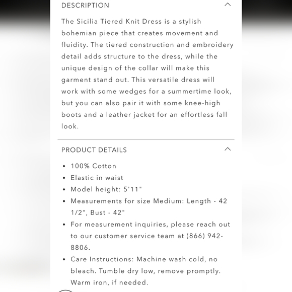 Johnny Was Sicilia Tiered Knit Dress Embroidered Details - Picture 5 of 10